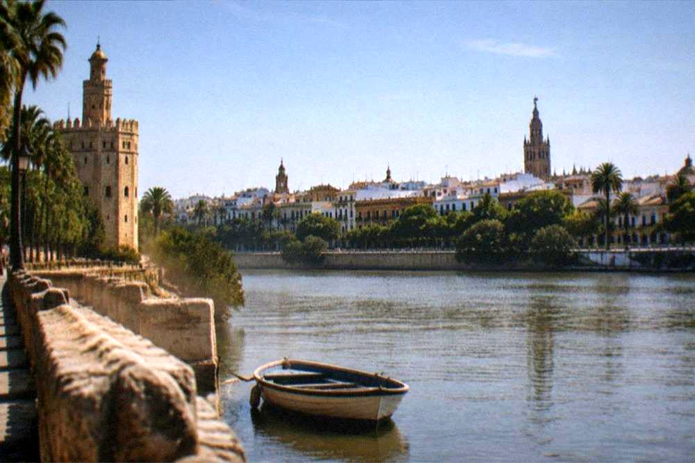 The Triana district across the Guadalquivir River in Seville